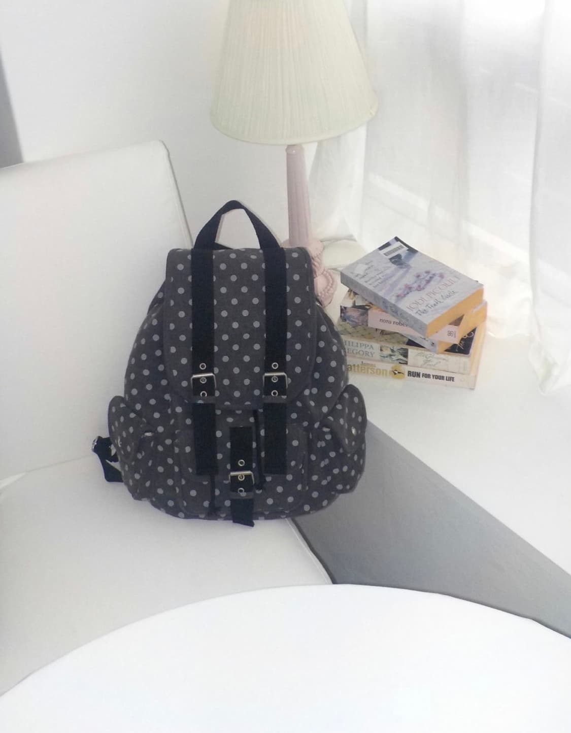 코징 8nd ding ding 백팩 블랙 도트가방 빈티지 상품이미지2