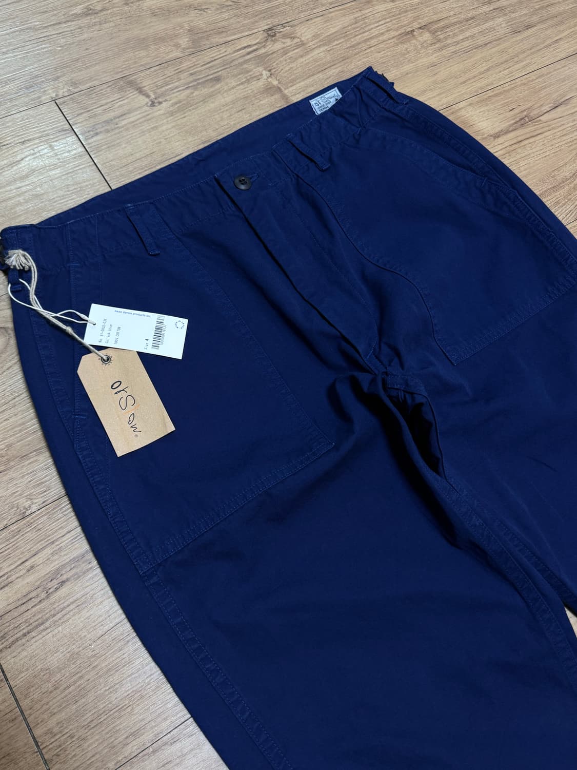 (새상품) 오어슬로우 퍼티그 팬츠 잉크블루 XL 상품이미지2