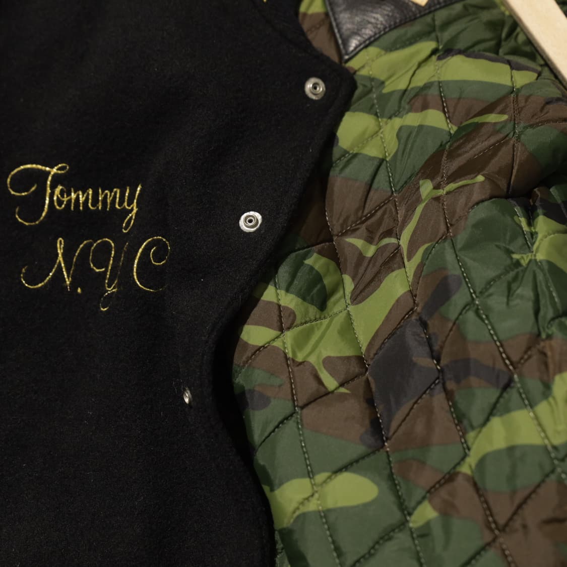 타미힐피거 울 레더 바시티 자켓 상품이미지8