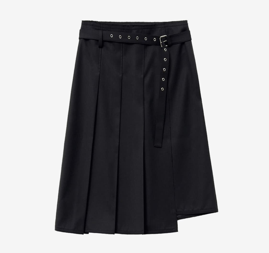 인사일런스 로우컷 플리츠 스커트 상품이미지1