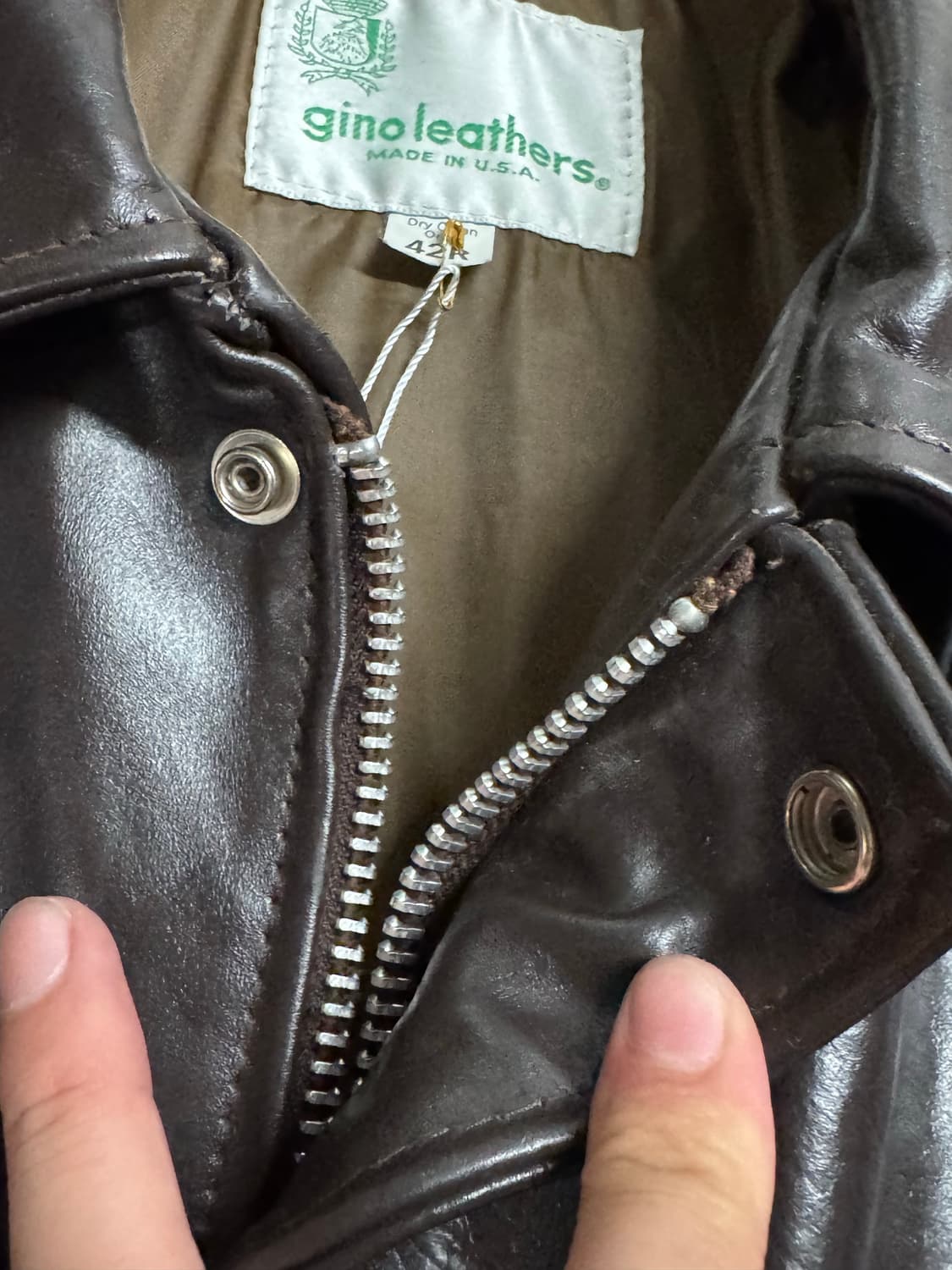 Gino Leathers A-2 가죽 자켓  상품이미지9