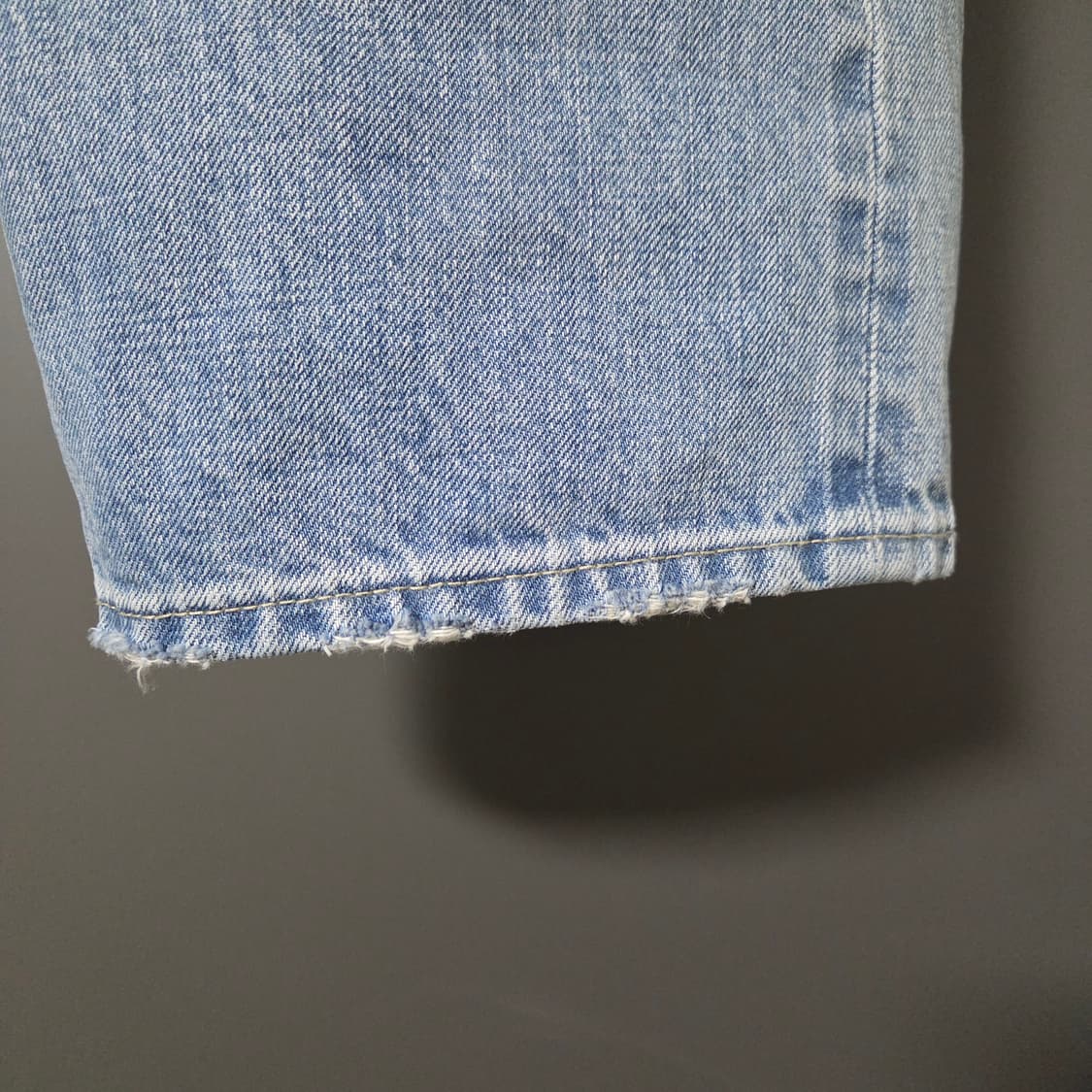[2] 비헤비어 522c 셀비지 데님팬츠 블리치 / 연청 중청 코모리 상품이미지5
