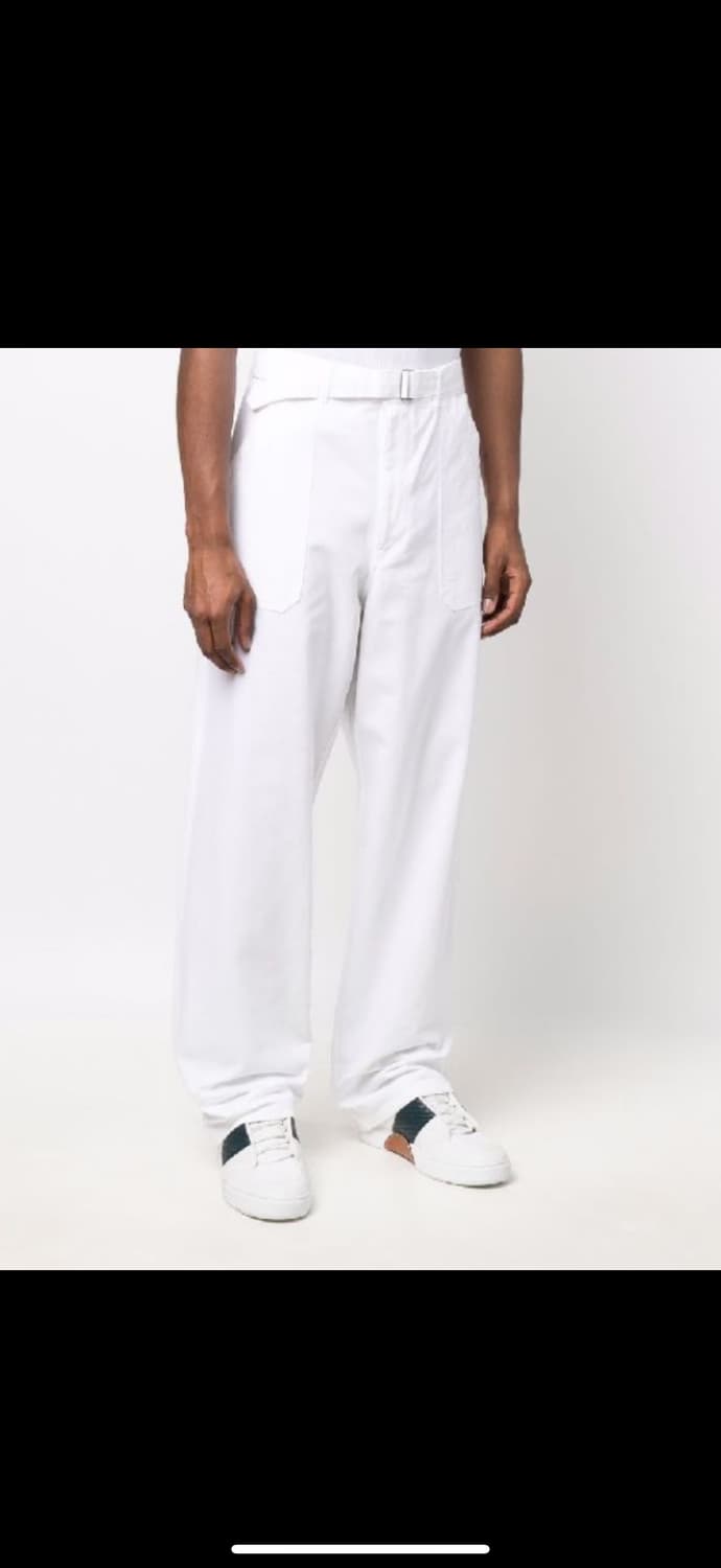 오라리 헤비 치노 벨티드 팬츠 화이트 5 상품이미지1