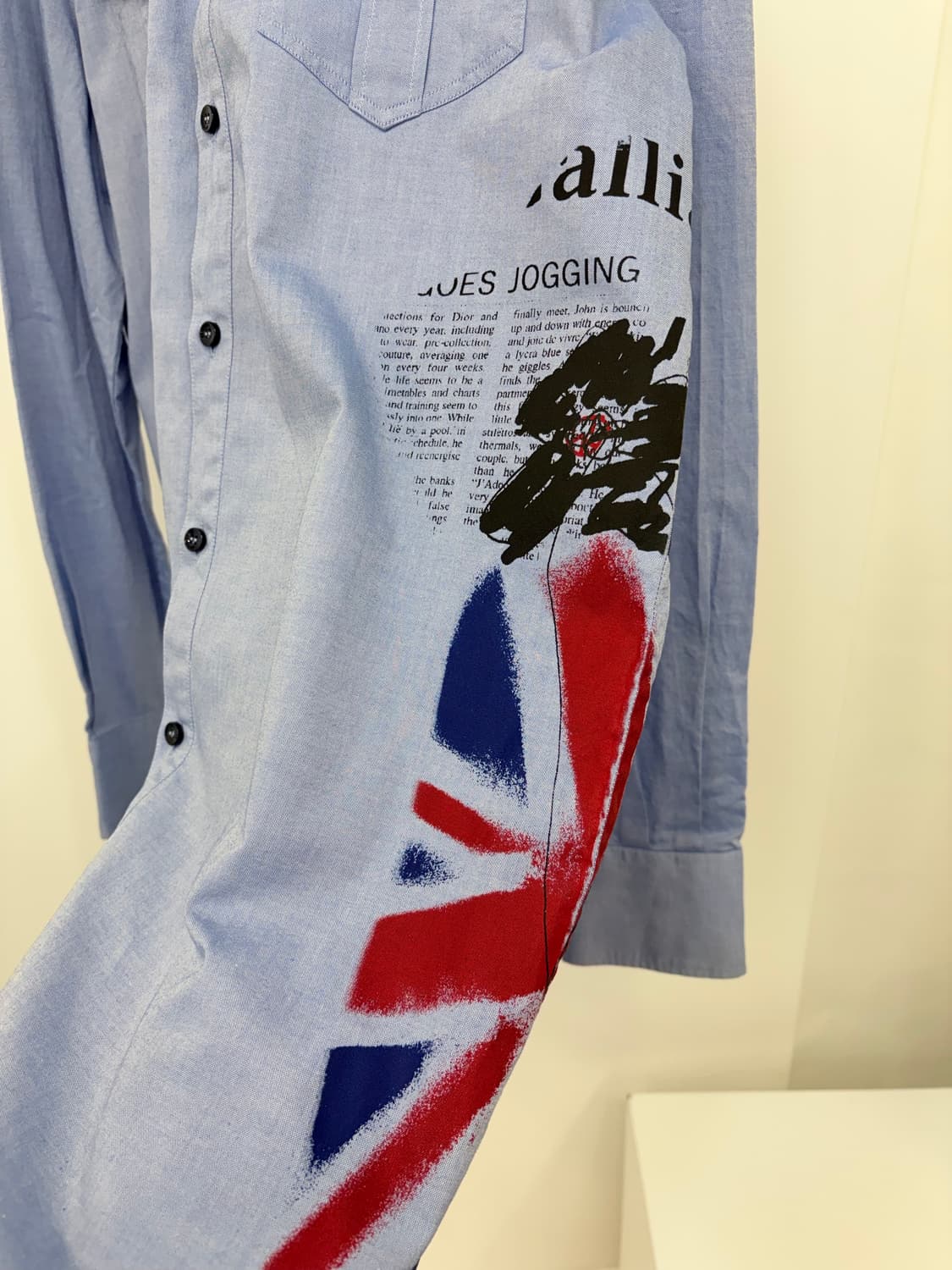 존 갈리아노 2011ss 유니언잭 프린팅 롱 셔츠 48 상품이미지2