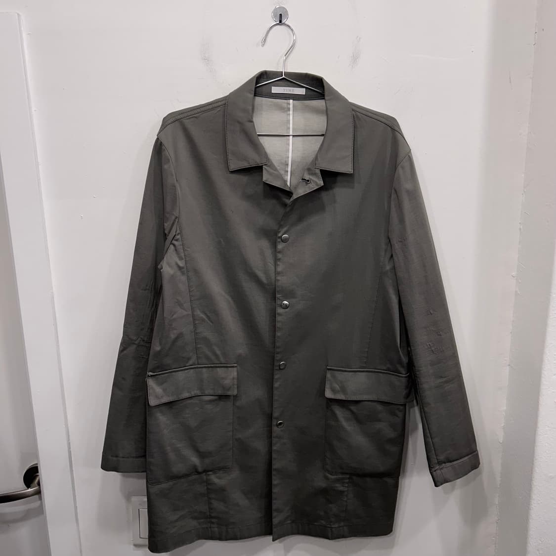 타임 옴므 포스트모던 나일론 스냅버튼 코트 상품이미지2