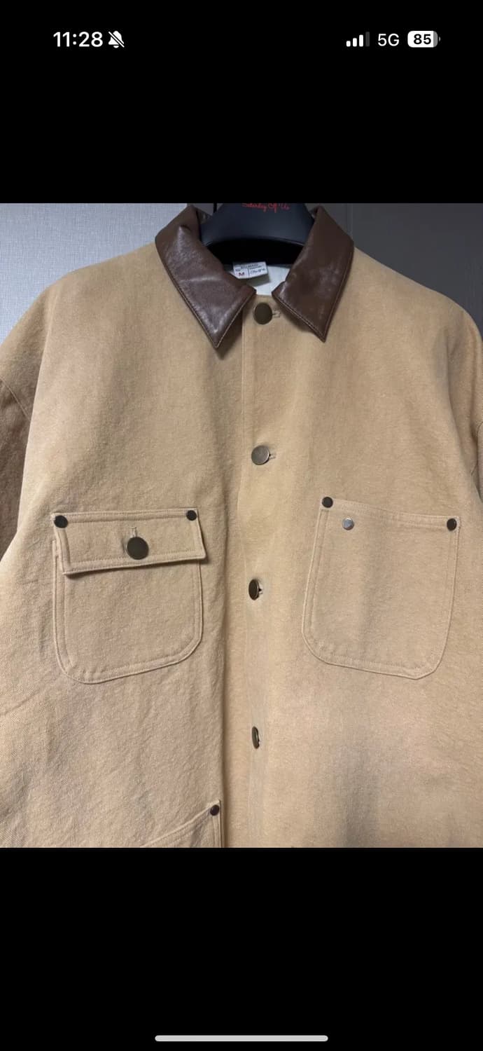 (급처)STU 레더카라 워크자켓 (m) 상품이미지3