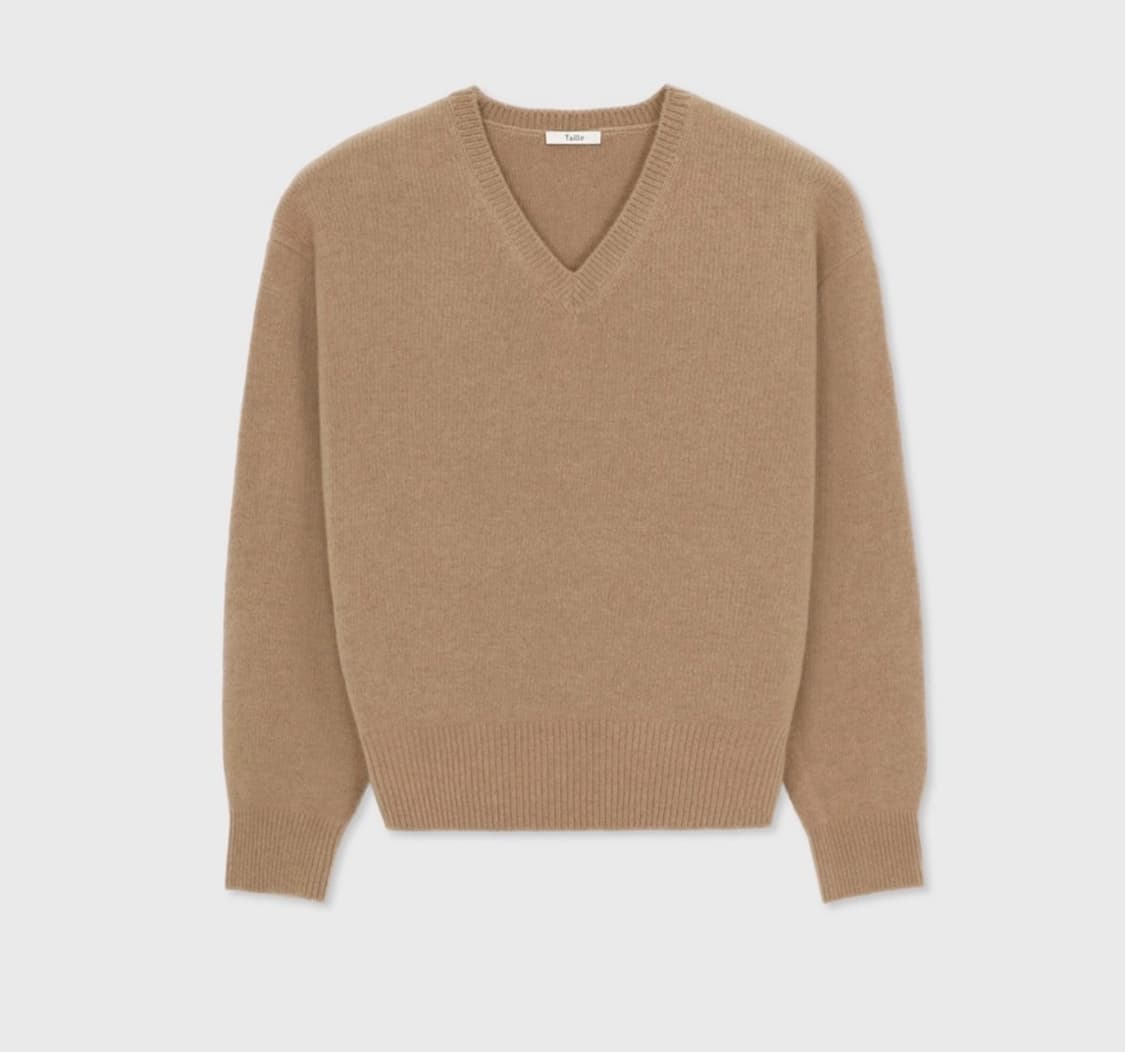 PARMA WOOL TL CLASSIC V-NECK SWEATER CAM 상품이미지1