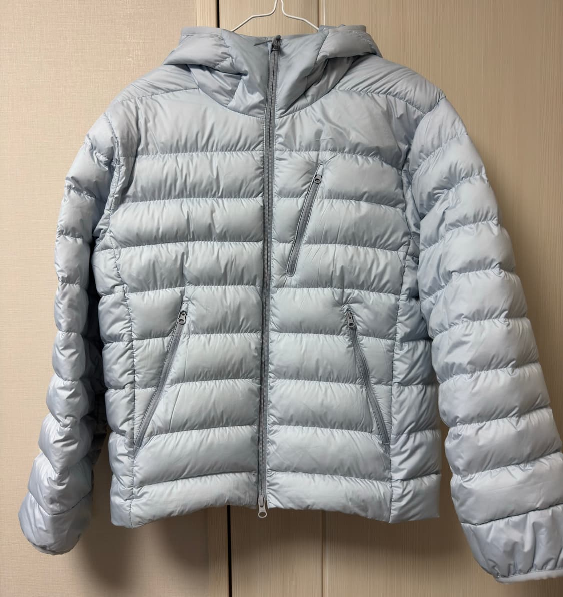 무신사 스탠다드  시티 레저 후디드 라이트 다운 자켓 클라우디 블루 M 상품이미지3