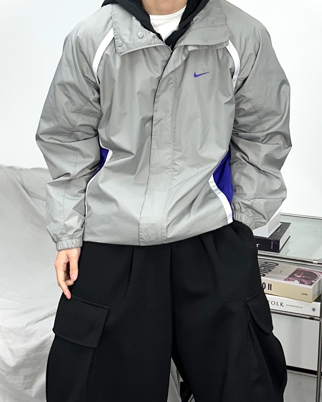 나이키 00s 제펜 그레이 바람막이 M 상품이미지2