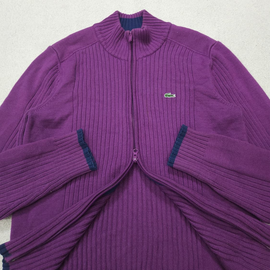 라코스테 울 니트 집업 상품이미지2