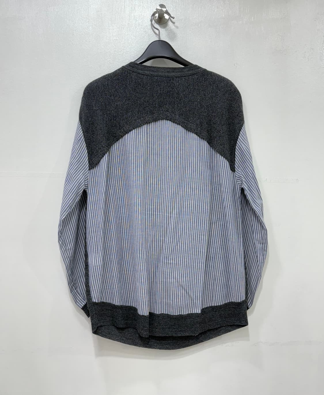 SJSJ 셔츠 배색 니트 F(55~66) 상품이미지4