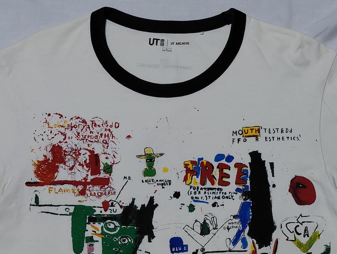 [L] 유니클로 UT 아카이브 x 장 미쉘 바스키아 링거 티셔츠 상품이미지2