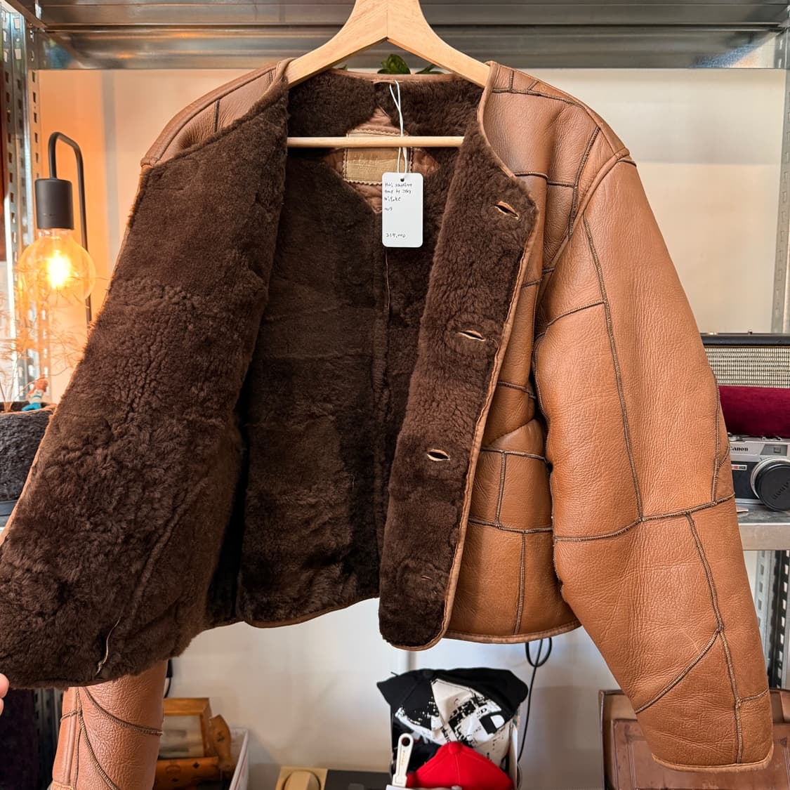 하이 스포팅 기어 이세이 미야케 양가죽 퍼 라이닝 자켓 M 상품이미지3