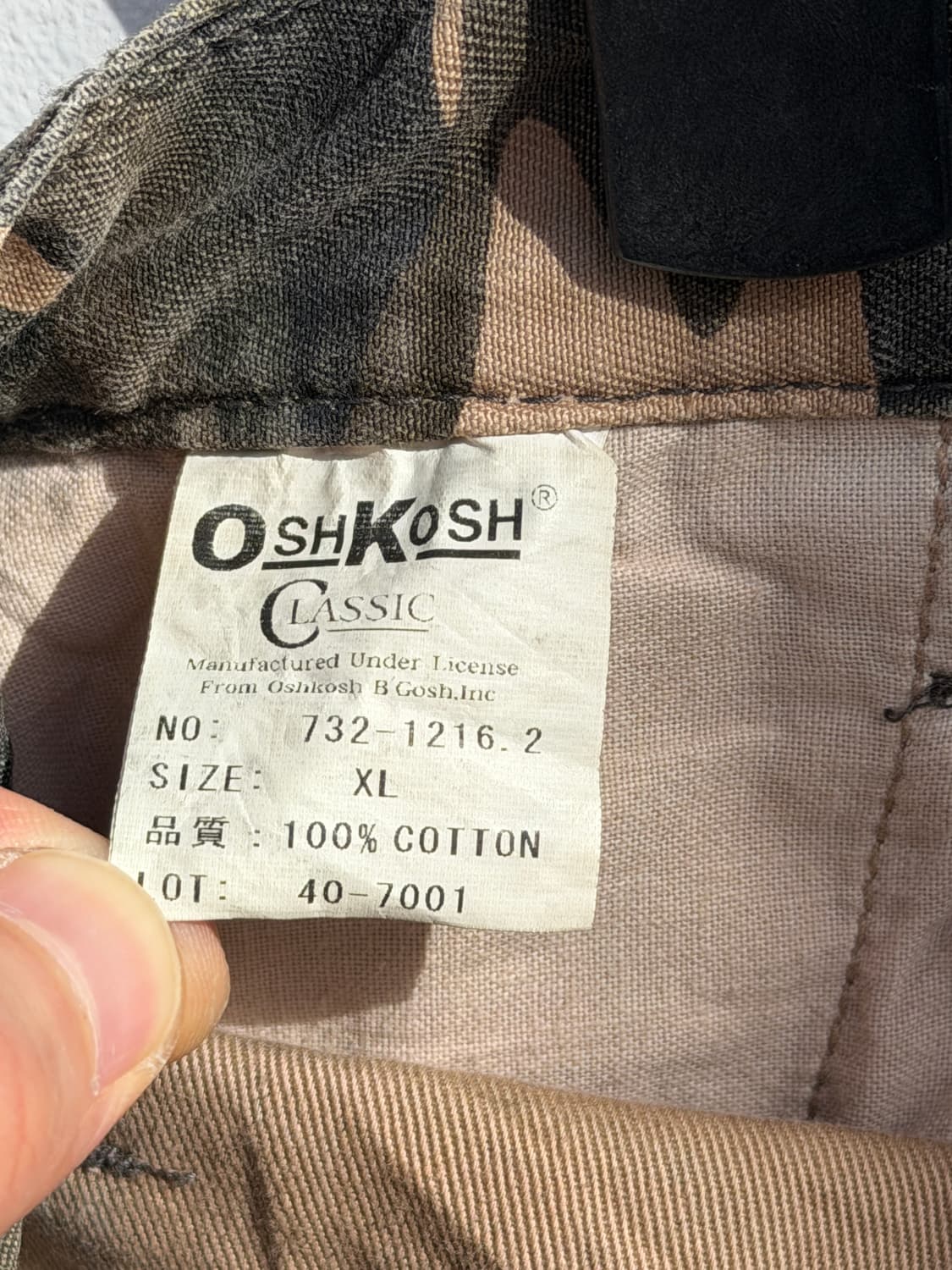 OshKosh 오시코시 카모 밀리터리 카고 반바지 XL 상품이미지6