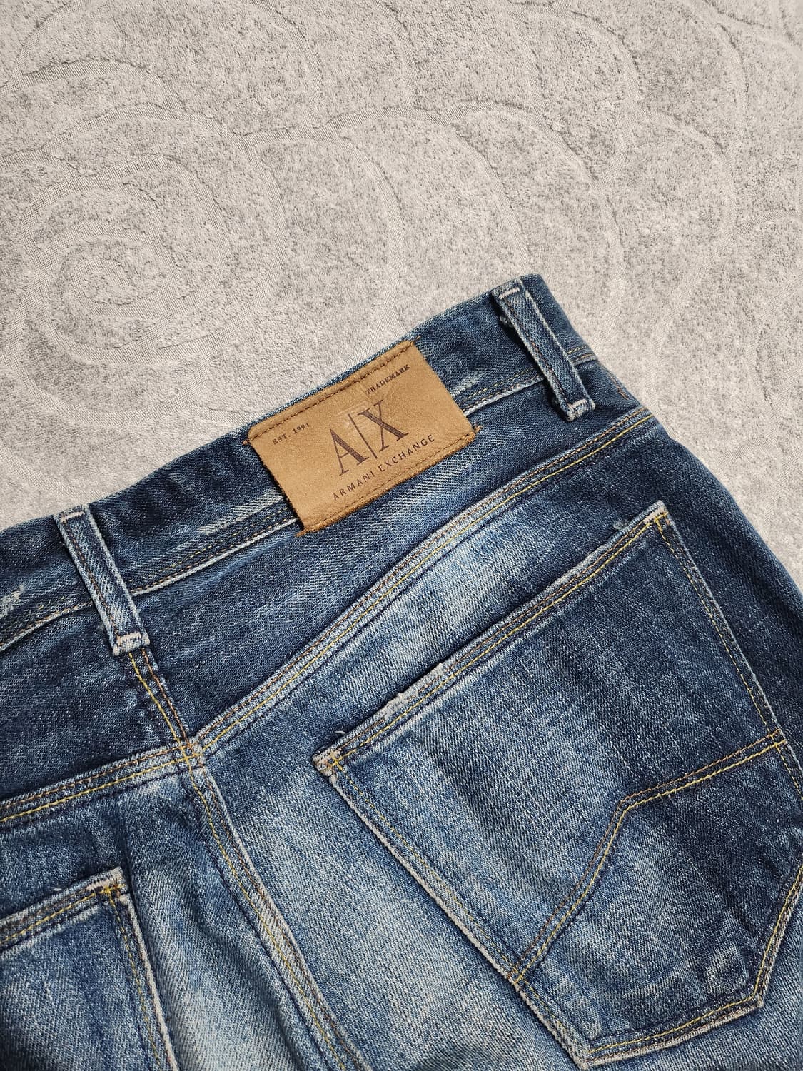 아르마니 익스체인지 빈티지 블루 워싱 팬츠 - 31 상품이미지8
