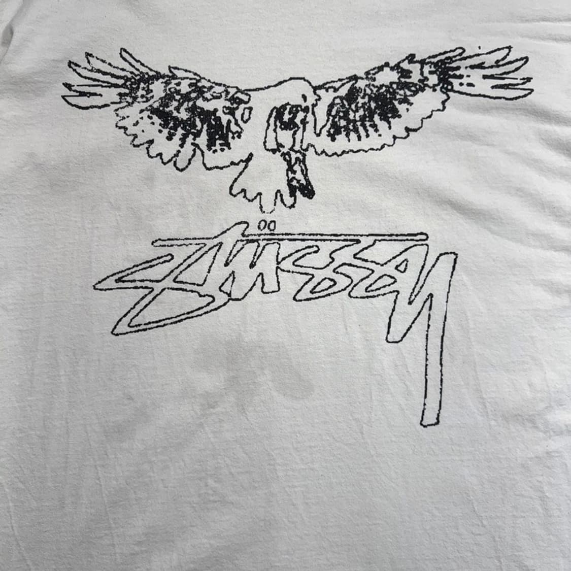 STUSSY 윙스팬 반팔 티 화이트 XL 상품이미지9