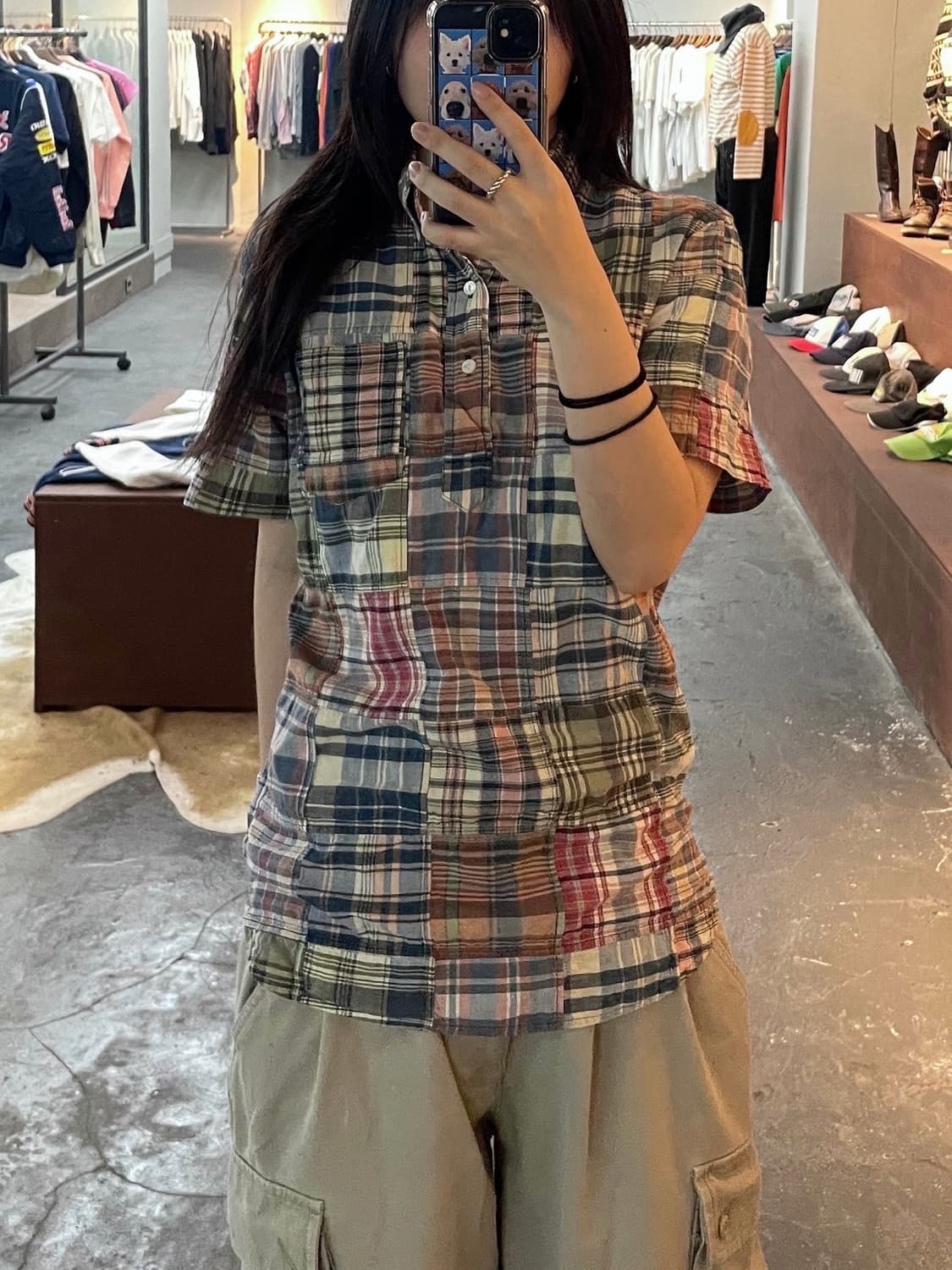 폴로 랄프로렌 패치워크 반팔 셔츠 H29 상품이미지1