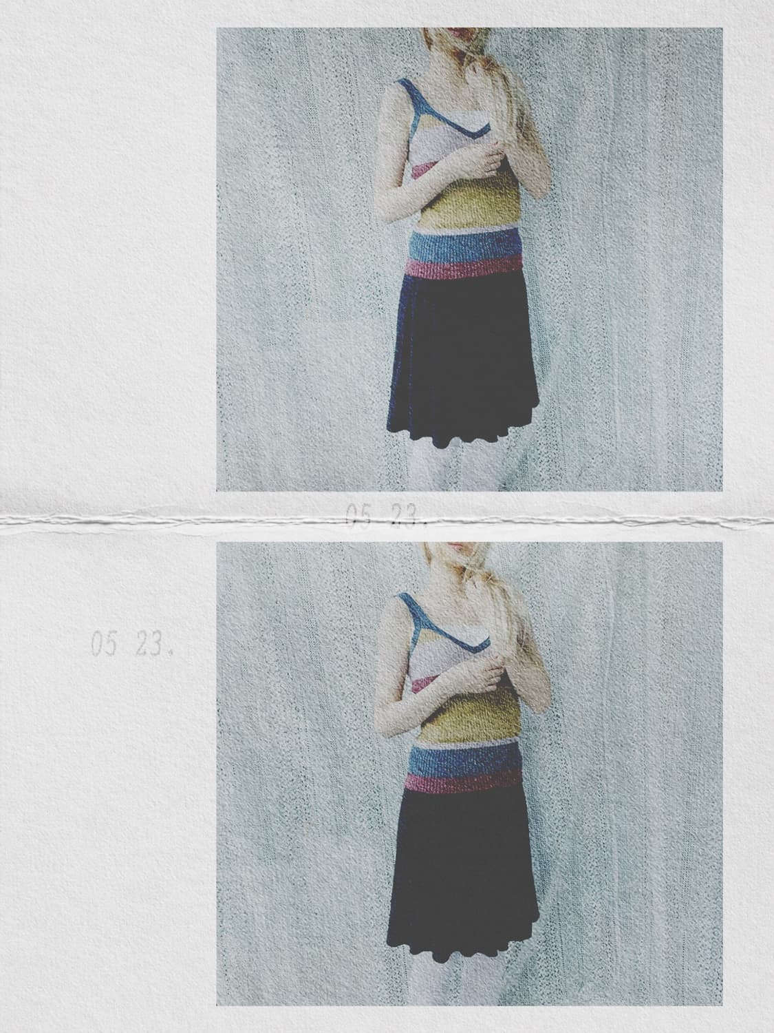 Glitter Striped Tank 글리터 나시 탑 상품이미지2
