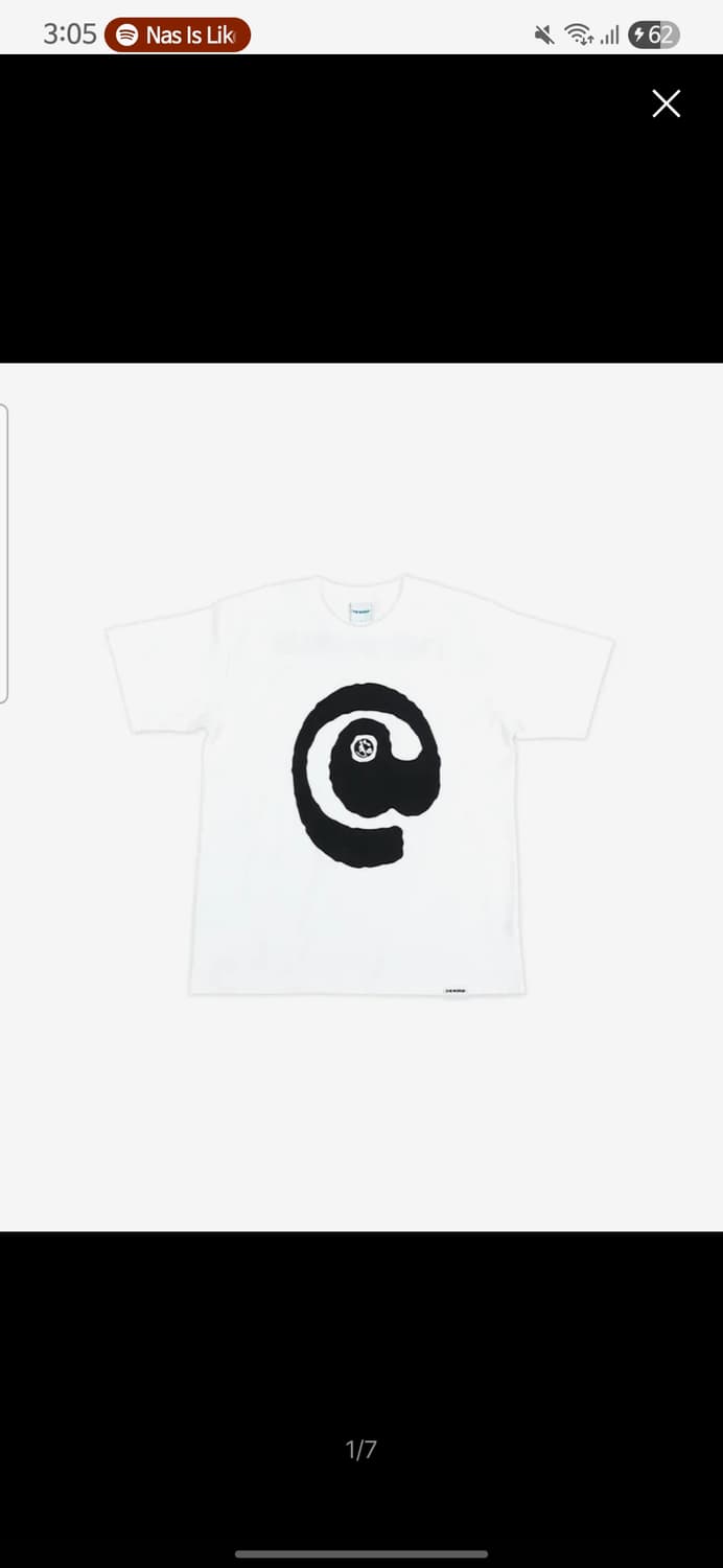 더왈드 반팔 티셔츠 (at symbol cotton tee white) 상품이미지1