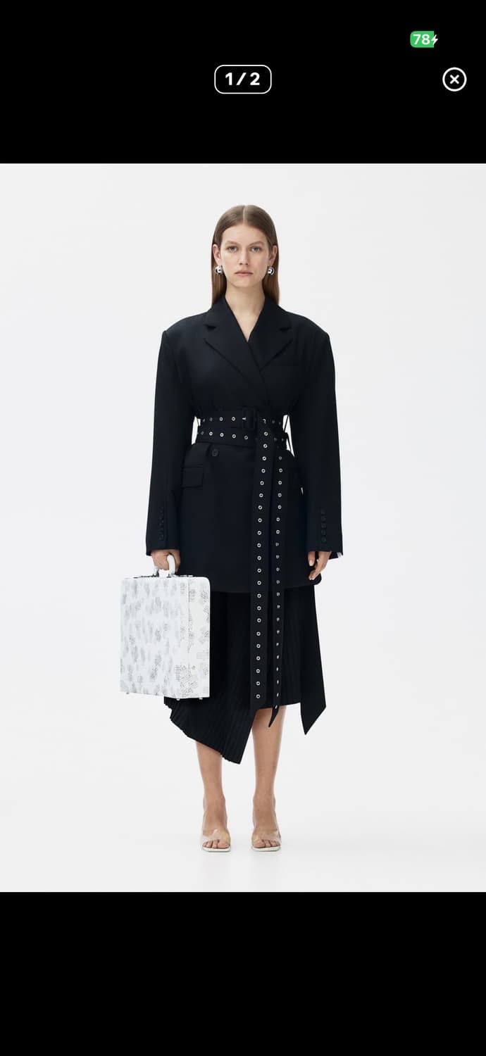 Rokh h&m 벨티드 울자켓 상품이미지1