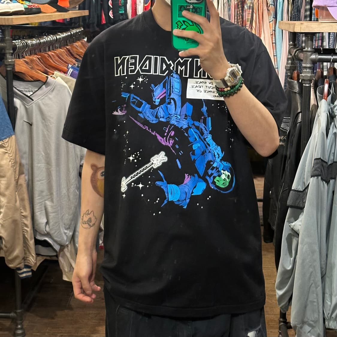 [HI] 빈티지 락 반팔티 블랙 상품이미지1