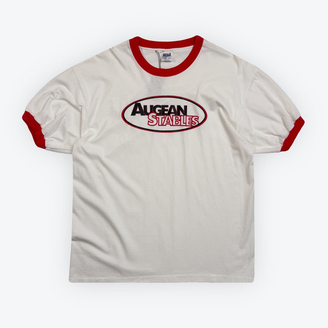 [XL] 90s USA anvil AUG ringer crew neck 상품이미지1