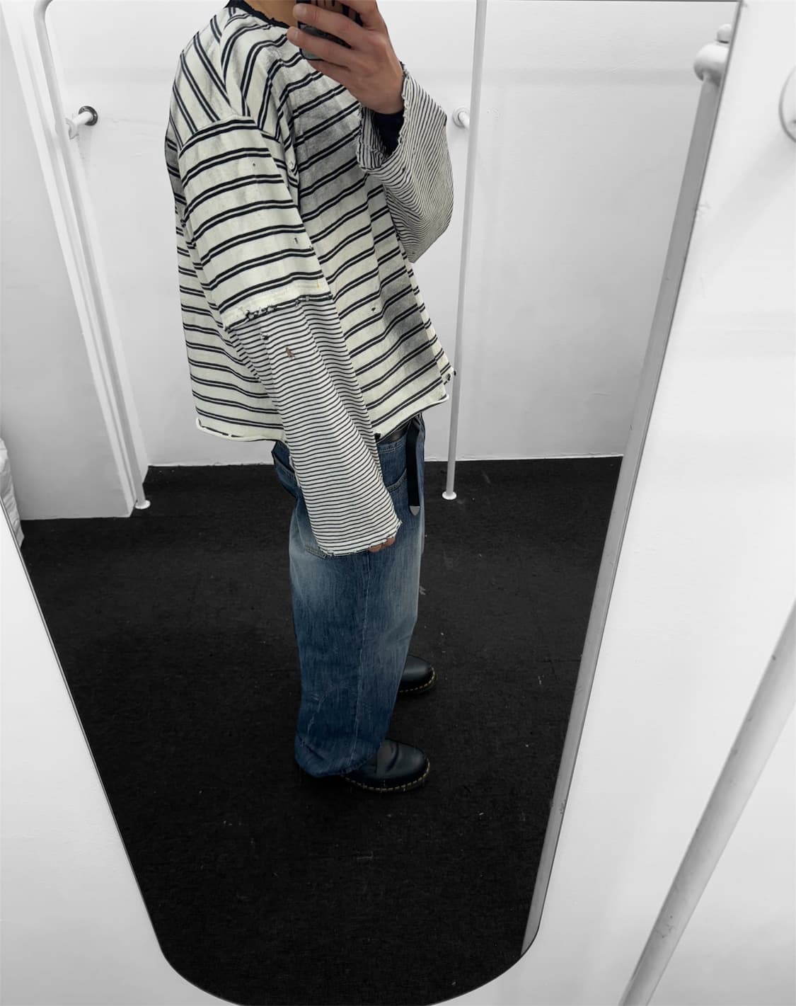 빈티지 레이어드 워싱긴팔 상품이미지10