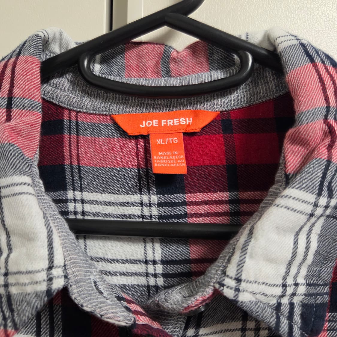 Joe Fresh 캐나다 플란넬 체크 셔츠 L-XL(100-105) 상품이미지3