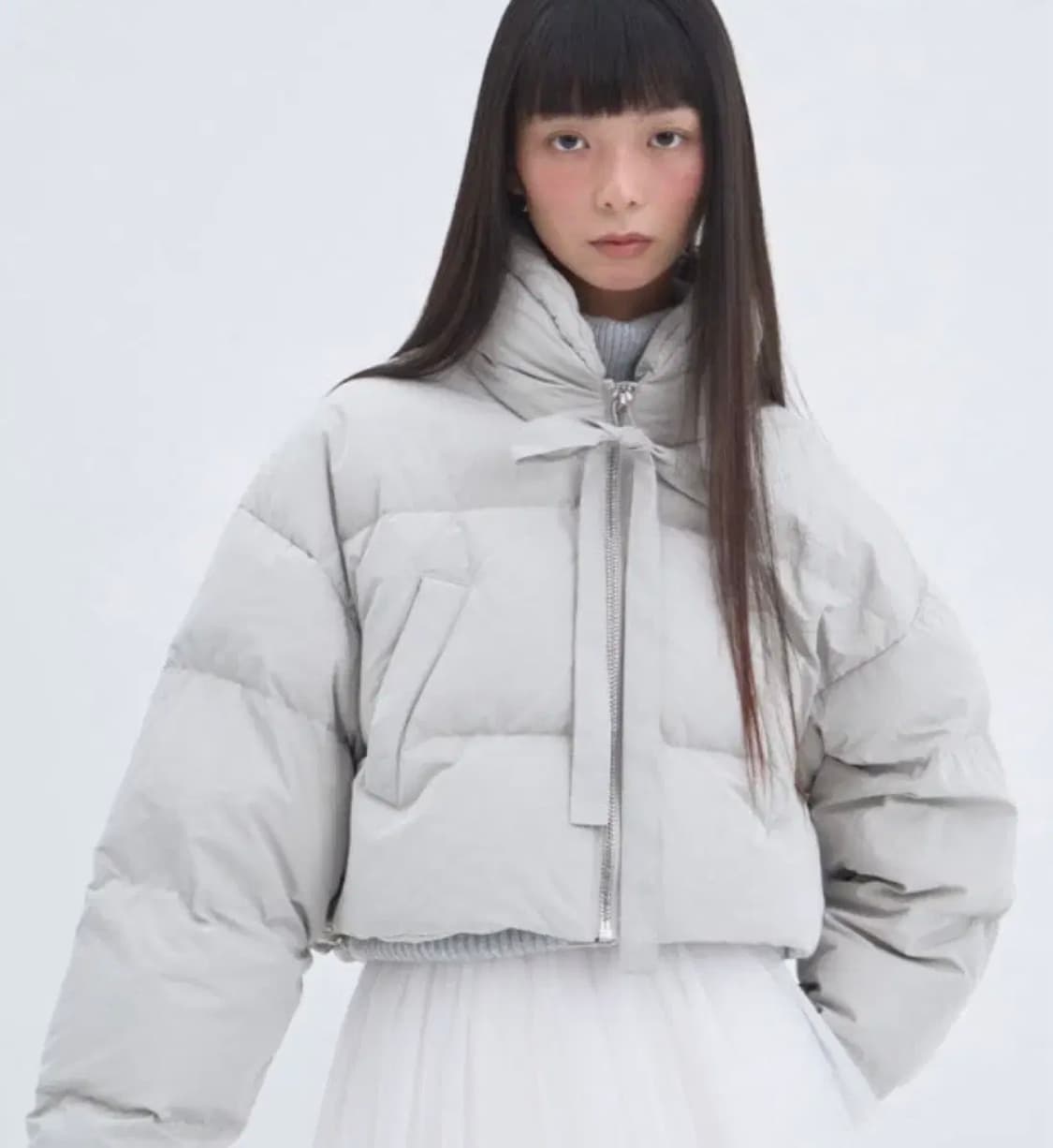 더티스 리본 덕 다운 패딩 상품이미지1