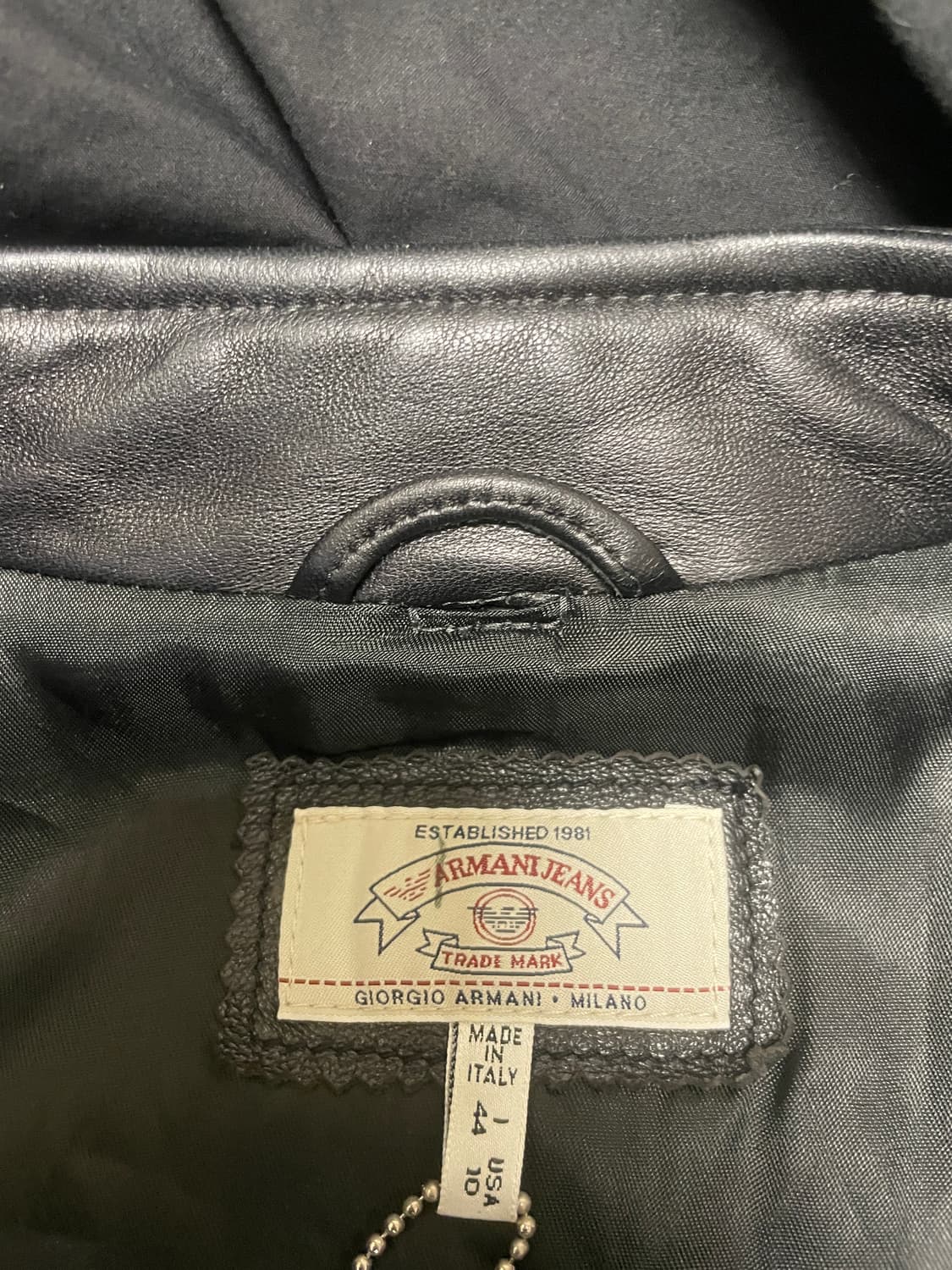 Armani jeans 90s leather padded coat 상품이미지9