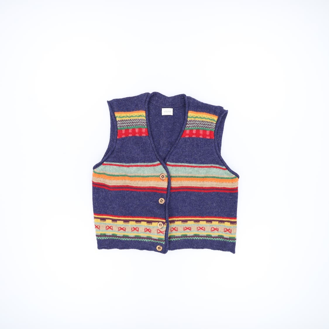 실측확인 베네통 울니트 조끼 0407H1 상품이미지1