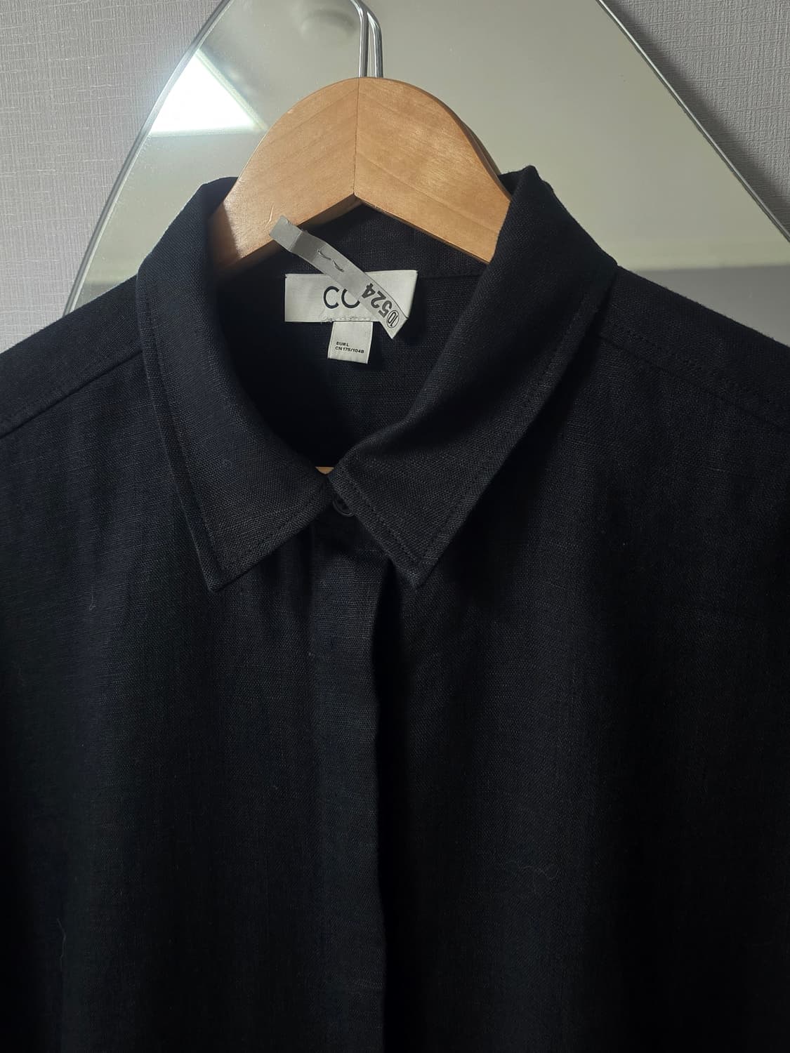 코스 린넨 롱 원피스 블랙  상품이미지2