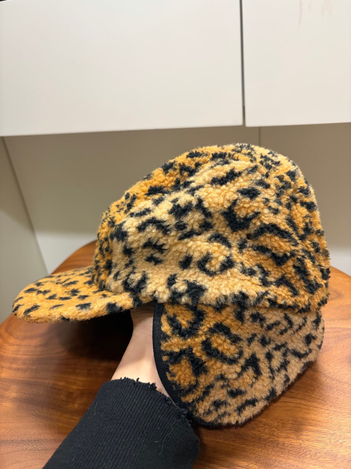 슈프림 이어플랩 호피 레오파드 털모자 상품이미지4