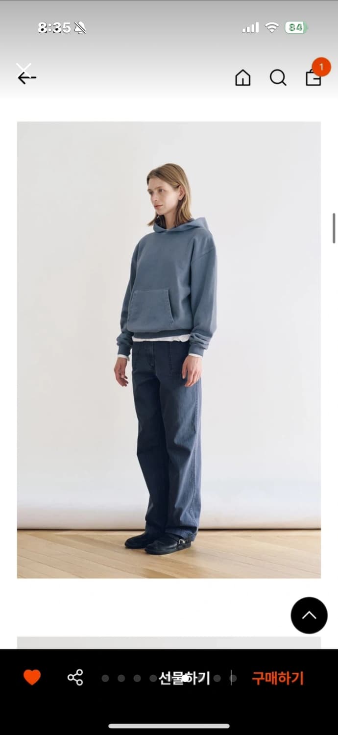 낫띵리튼 코튼팬츠 네이비(m) 상품이미지6