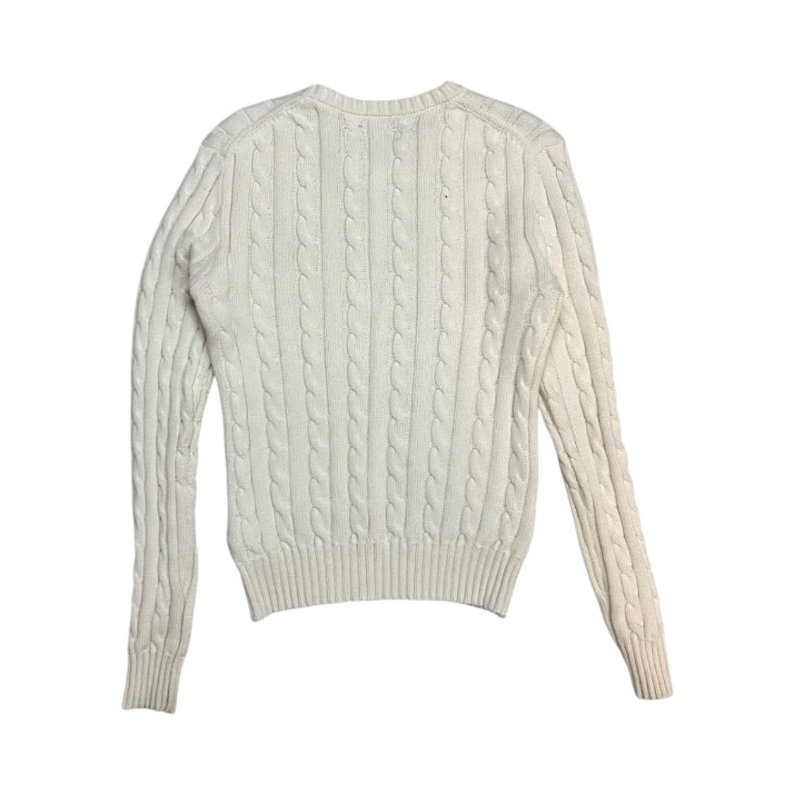(M) 폴로 랄프로렌 아이보리 케이블 니트 스웨터 TK-005 상품이미지3