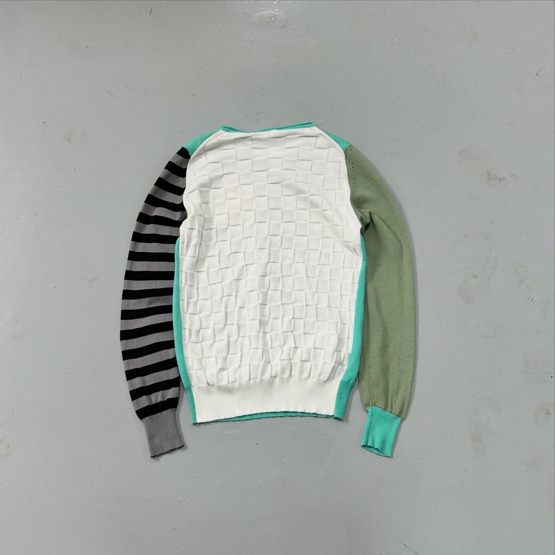 ANGELOS FRENTZOS 00s 더블리볼버 멀티컬러 니트  상품이미지4