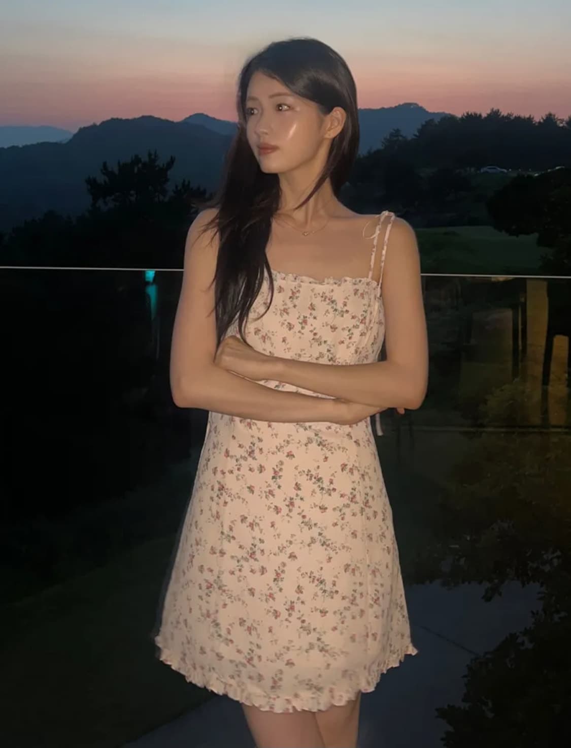 낫유어로즈 미니 프릴 드레스 원피스 핑크 상품이미지1