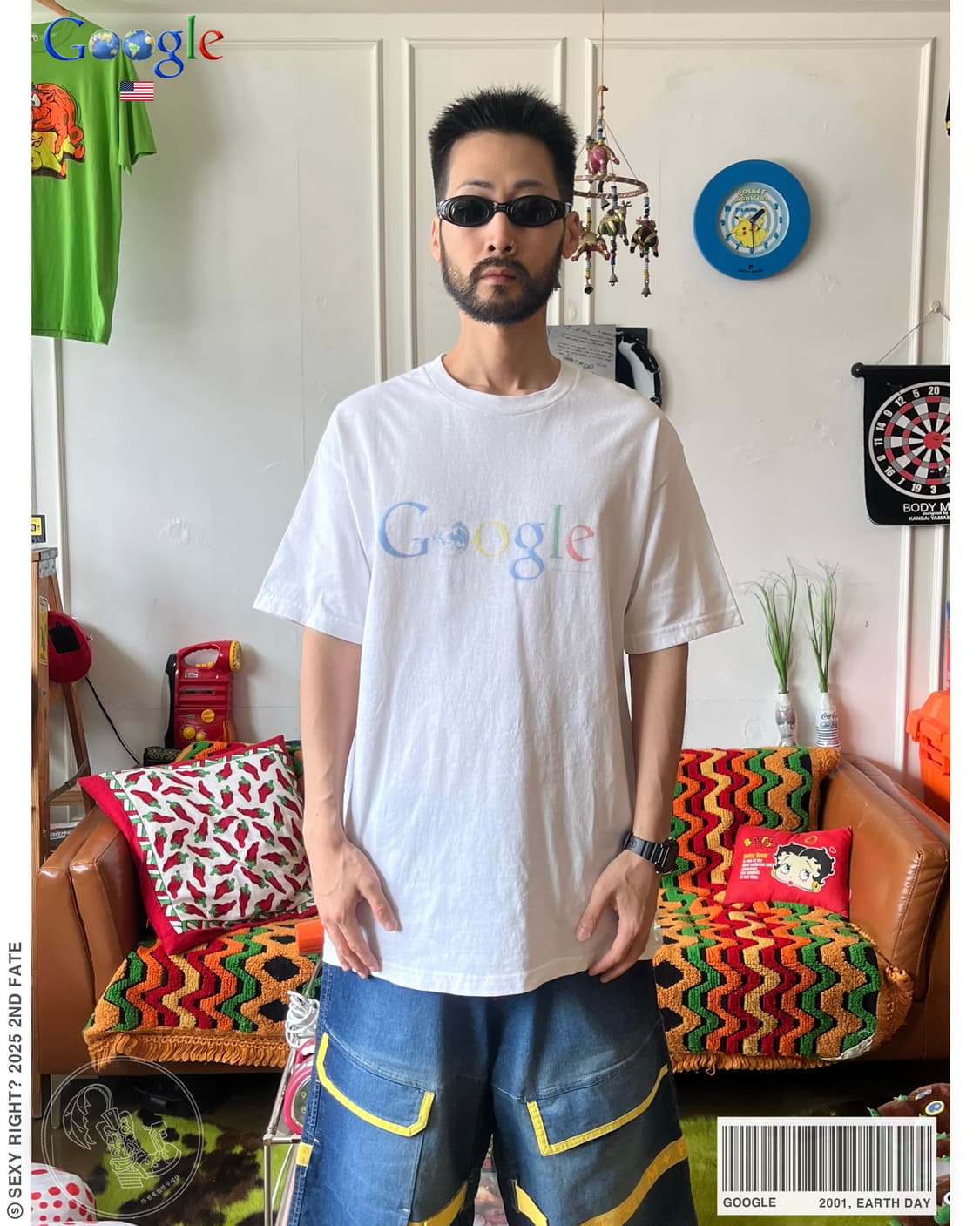 2001年 Google "Earth Day" Promo T-Shirt 상품이미지1