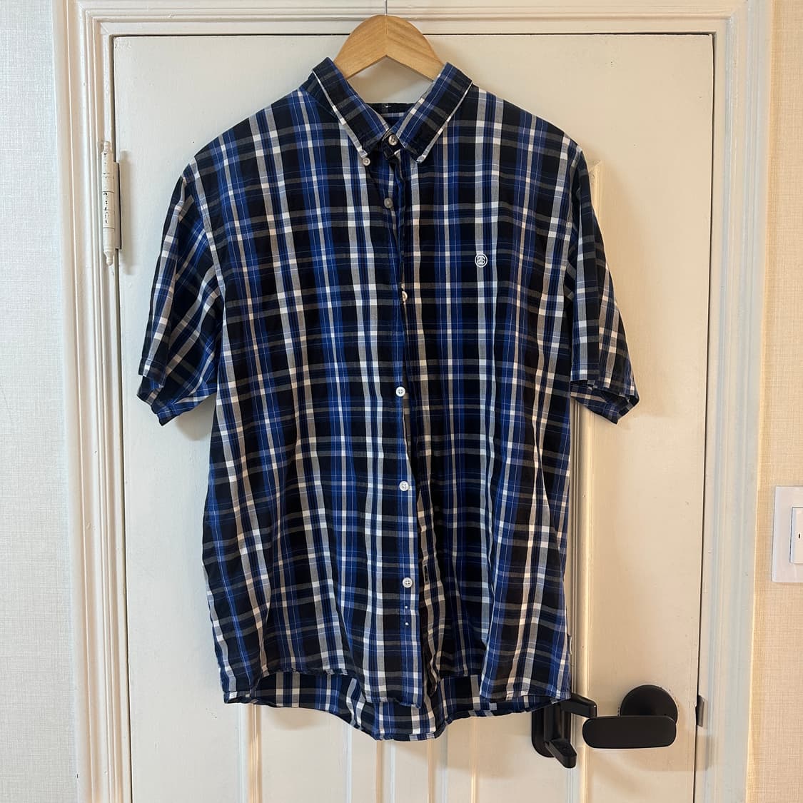 스투시 링크 반팔 체크 셔츠 상품이미지1