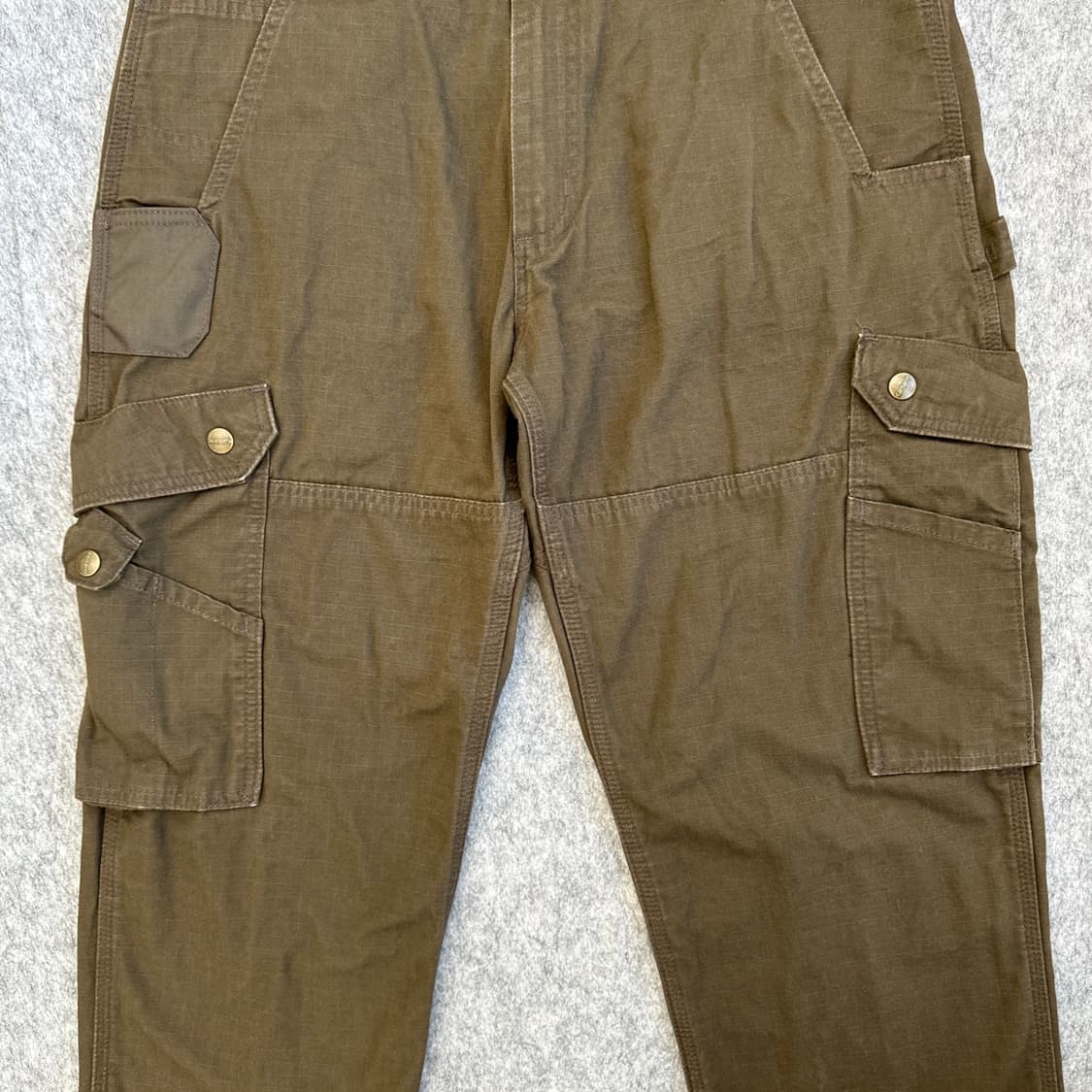 [34]칼하트 B342  립스탑 더블니 카고 워크팬츠 다크커피 상품이미지3