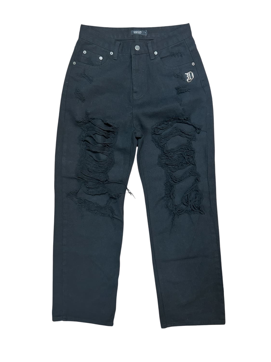 ODOR 데미지 데님 팬츠 상품이미지1