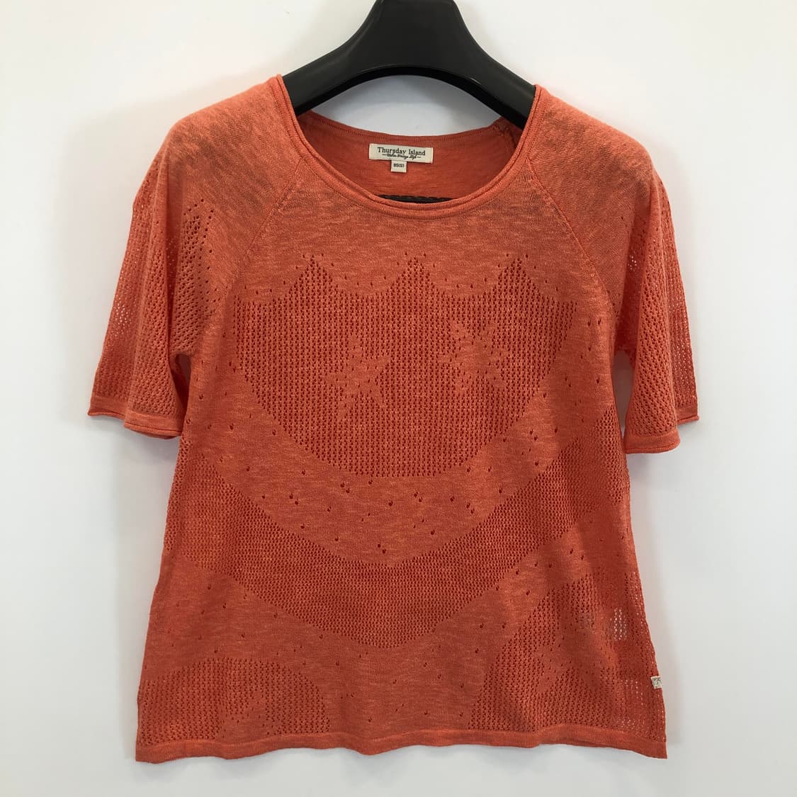 써스데이아일랜드 린넨 크로셰반팔 85 상품이미지1