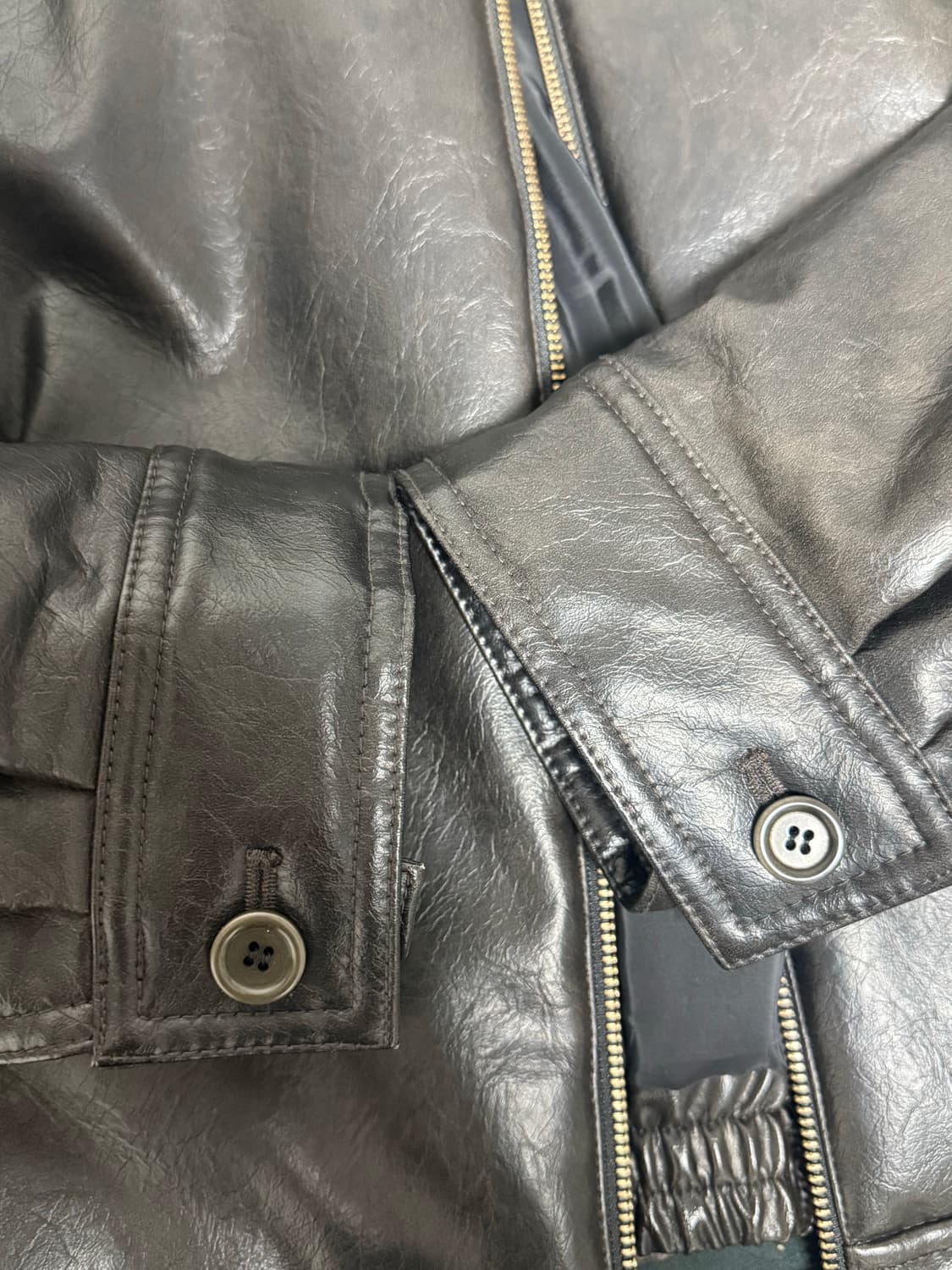 24fw 아모멘토 비건 레더자켓 상품이미지2