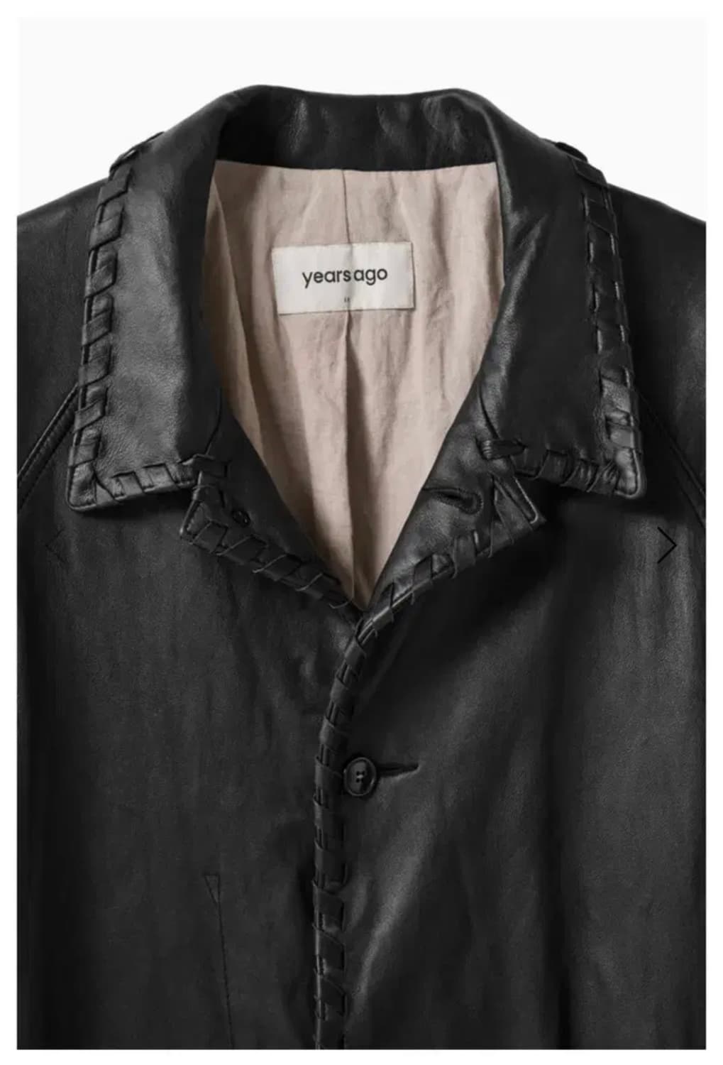 새상품) 이얼즈어고 윕 스티치 워시드 레더 자켓 2 m 사이즈 상품이미지2