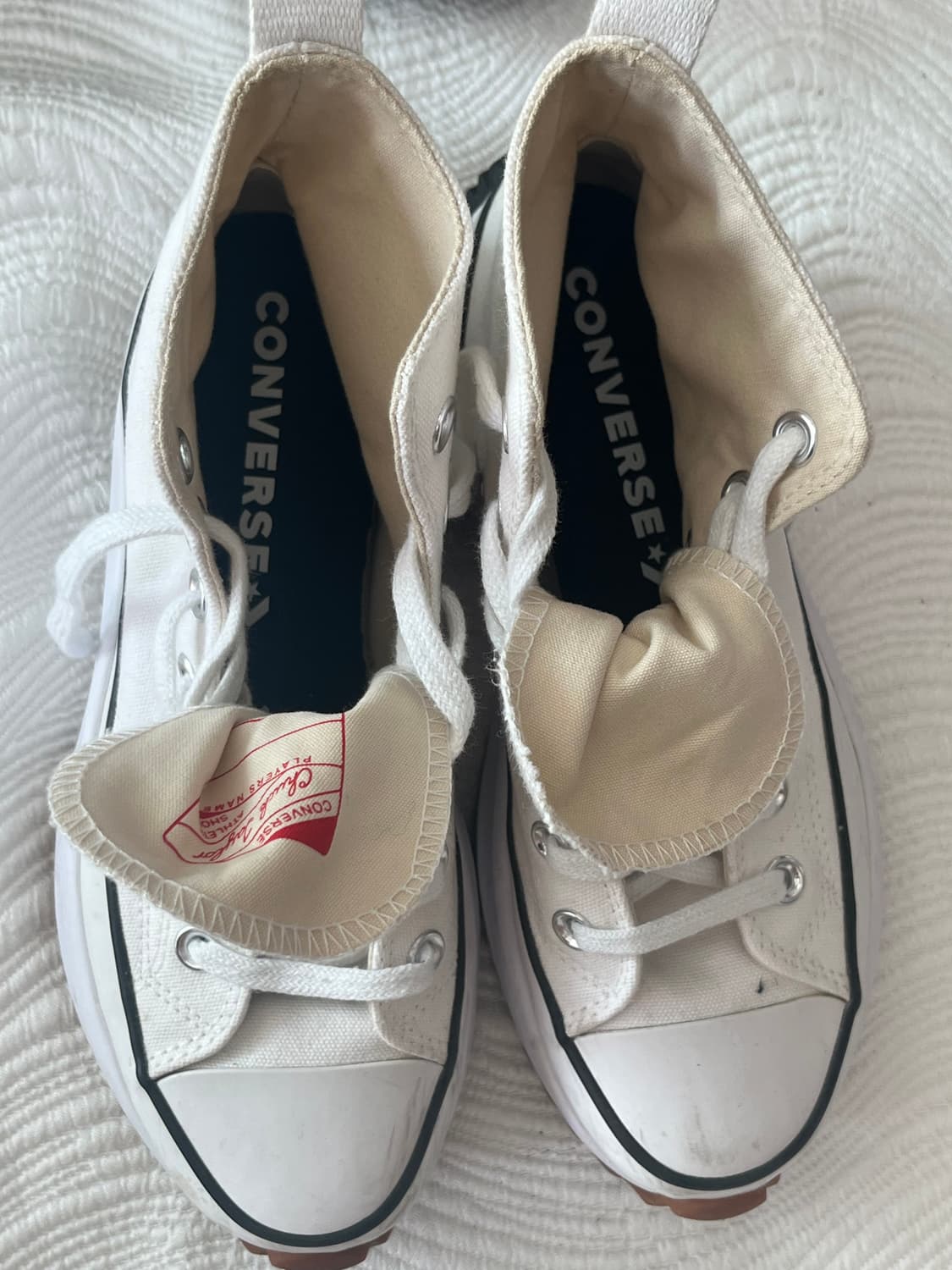 컨버스 런스타 하이크 흰색 상품이미지3