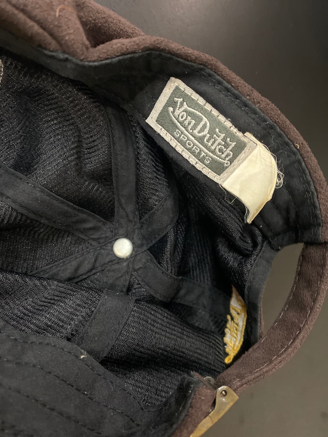 본더치 브라운 스웨이드 볼캡 모자 상품이미지3