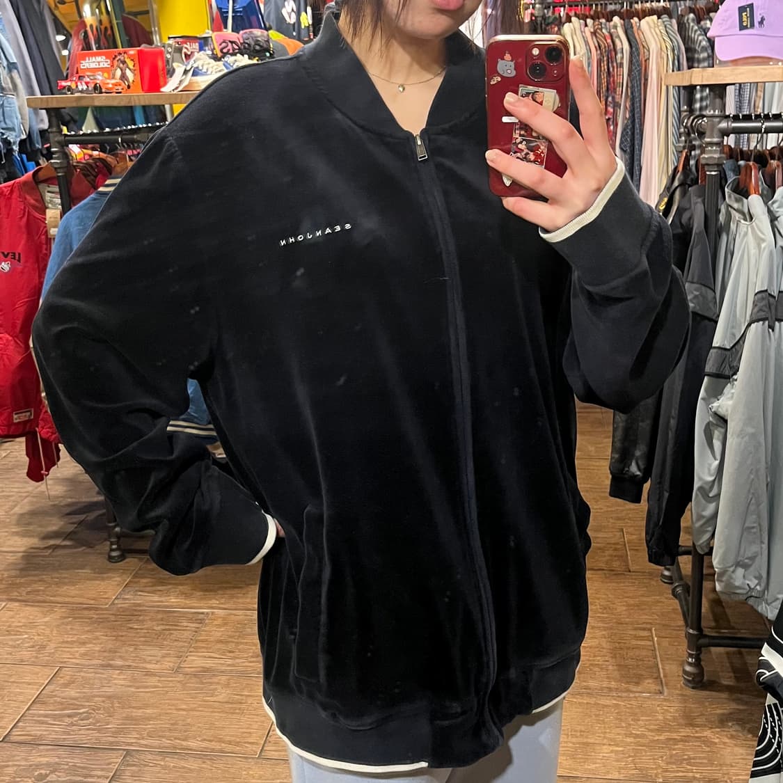 [HI] 빈티지 집업 블랙 상품이미지3