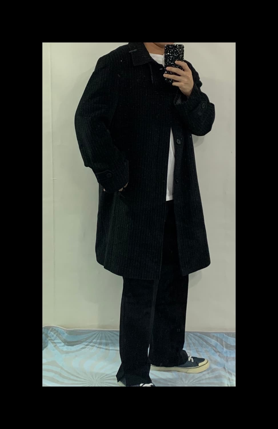 지방시 캐시미어 스트라이프 맥코트(정품) 상품이미지3