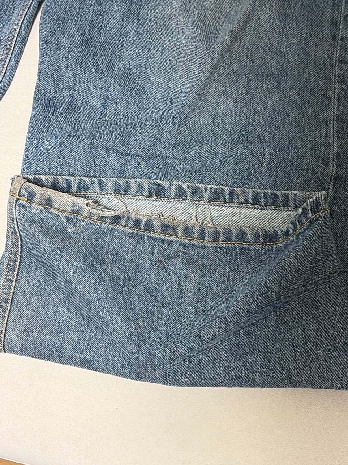 해칭룸 wide curve jeans washed blue 4사이즈 상품이미지4