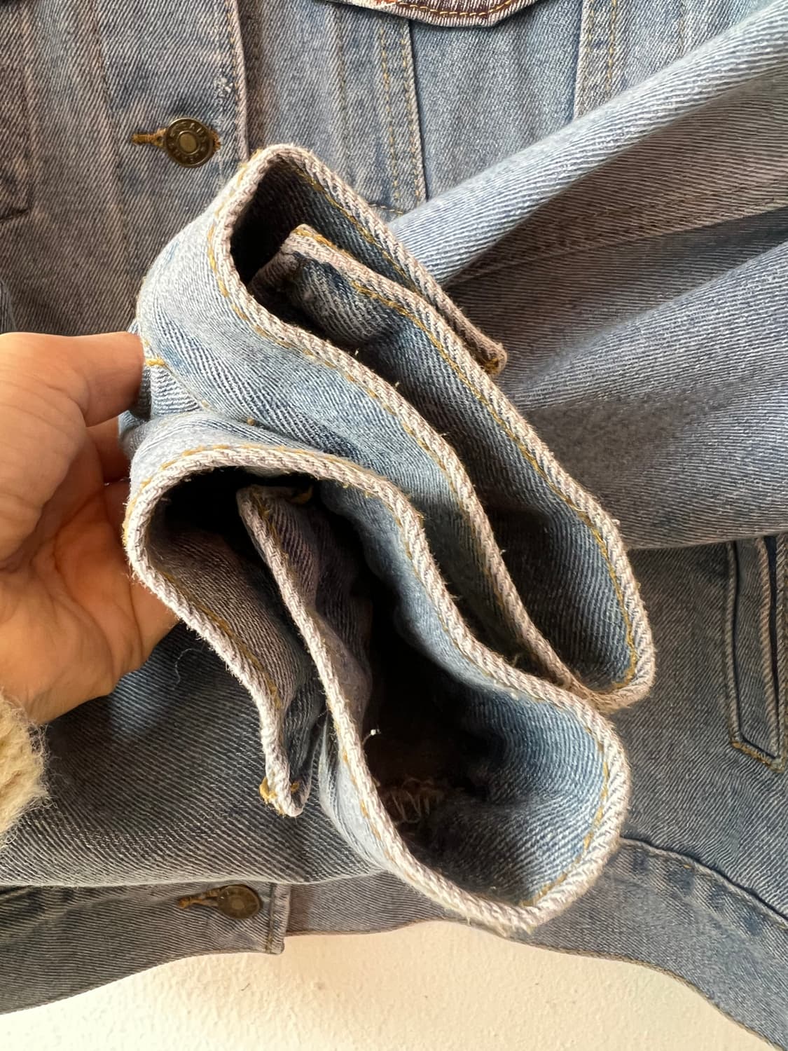 코카콜라콜라보 일반커스텀 남여공용 중청데님자켓  상품이미지4